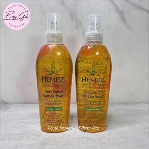 2 Hempz Bath a& Body Oil Pink Citron & Mimosa Flower